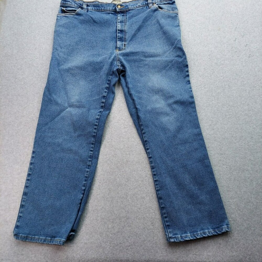 Liberty Blues Denim Blue Jeans ‎ Light  Wash Sz 44x38 Big  Actual  42x28 See Pix